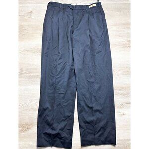 Murano Innovative XLA Comfort Black Mens Plated Front Trousers Dress Pants 38R